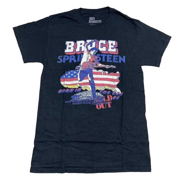 Bruce Springsteen Graphic Music Tee Thrifted Vintage Style Size S - Picture 1 of 10
